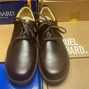Samuel Hubbard Cordovan Leather Shoes Vibram Sole Comfort Memory Foam 10 Wide